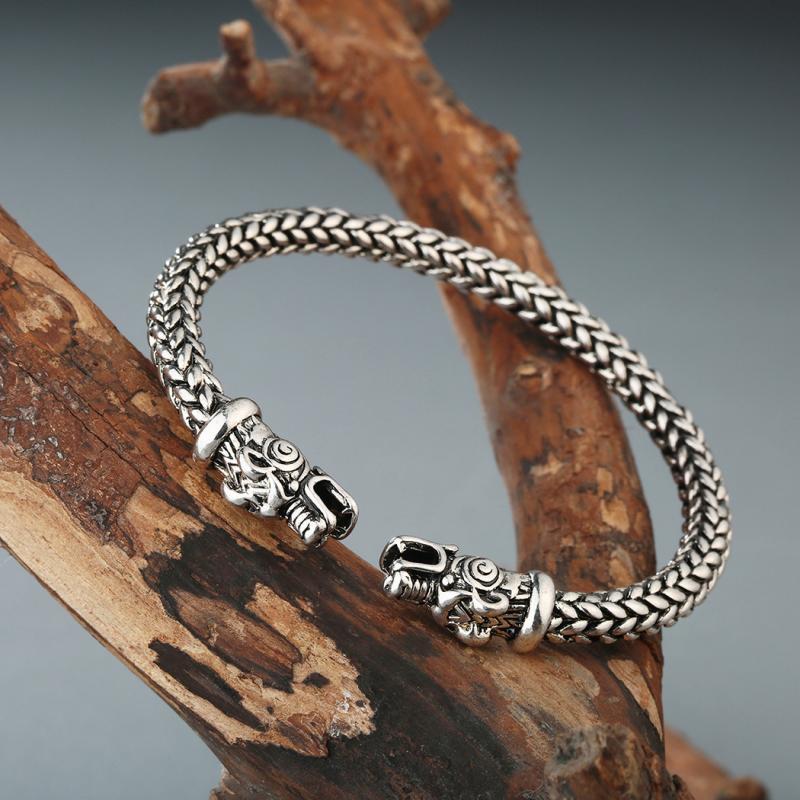 Berserker Warrior Bear 925 Sterling Silver Bracelet
