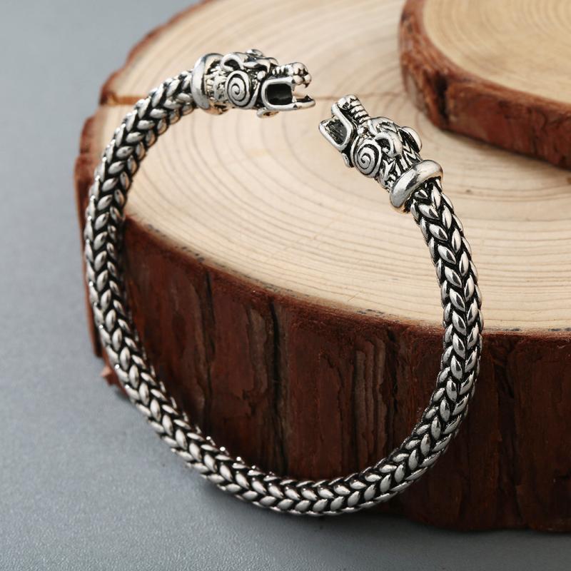 Berserker Warrior Bear 925 Sterling Silver Bracelet