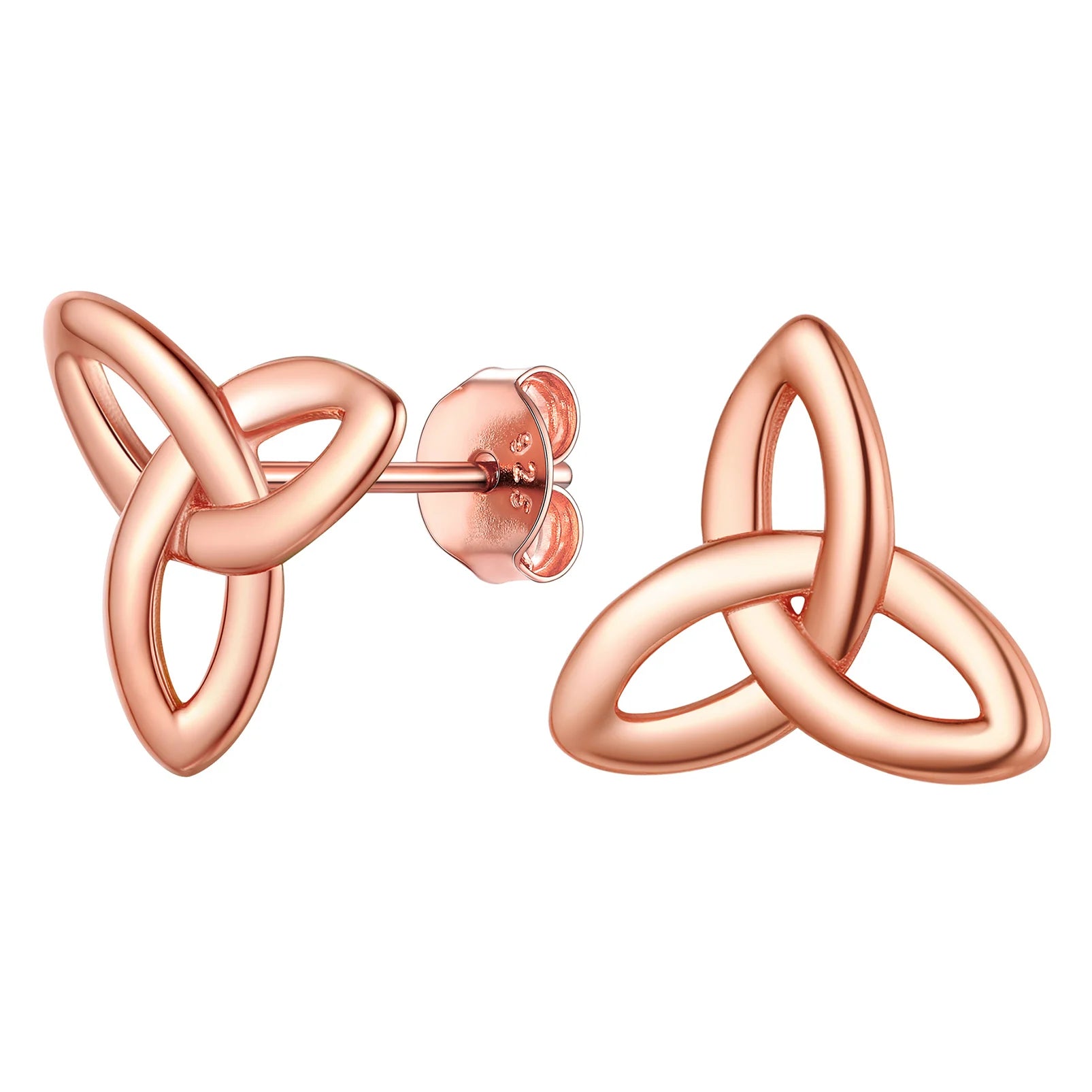Celtic Knot Triquetra 925 Sterling Silver Earrings