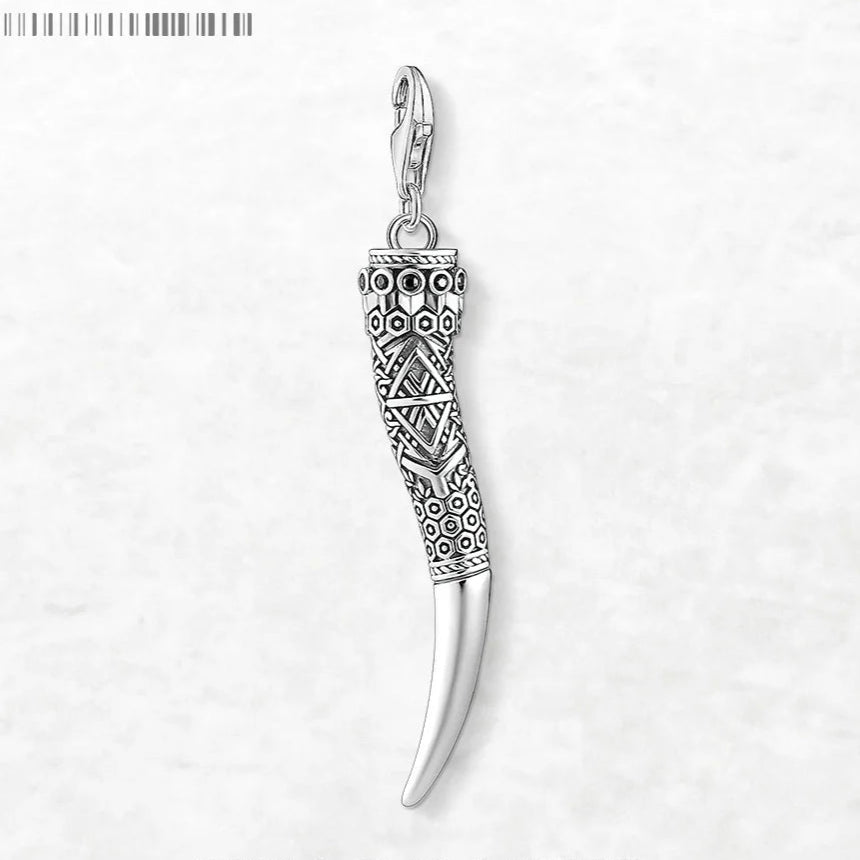 Gjallarhorn Rune the Horn of Heimdall 925 Sterling Silver Necklace