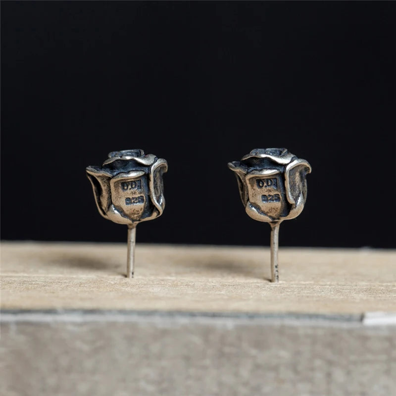 Roses of Freyja 925 Sterling Silver Earrings