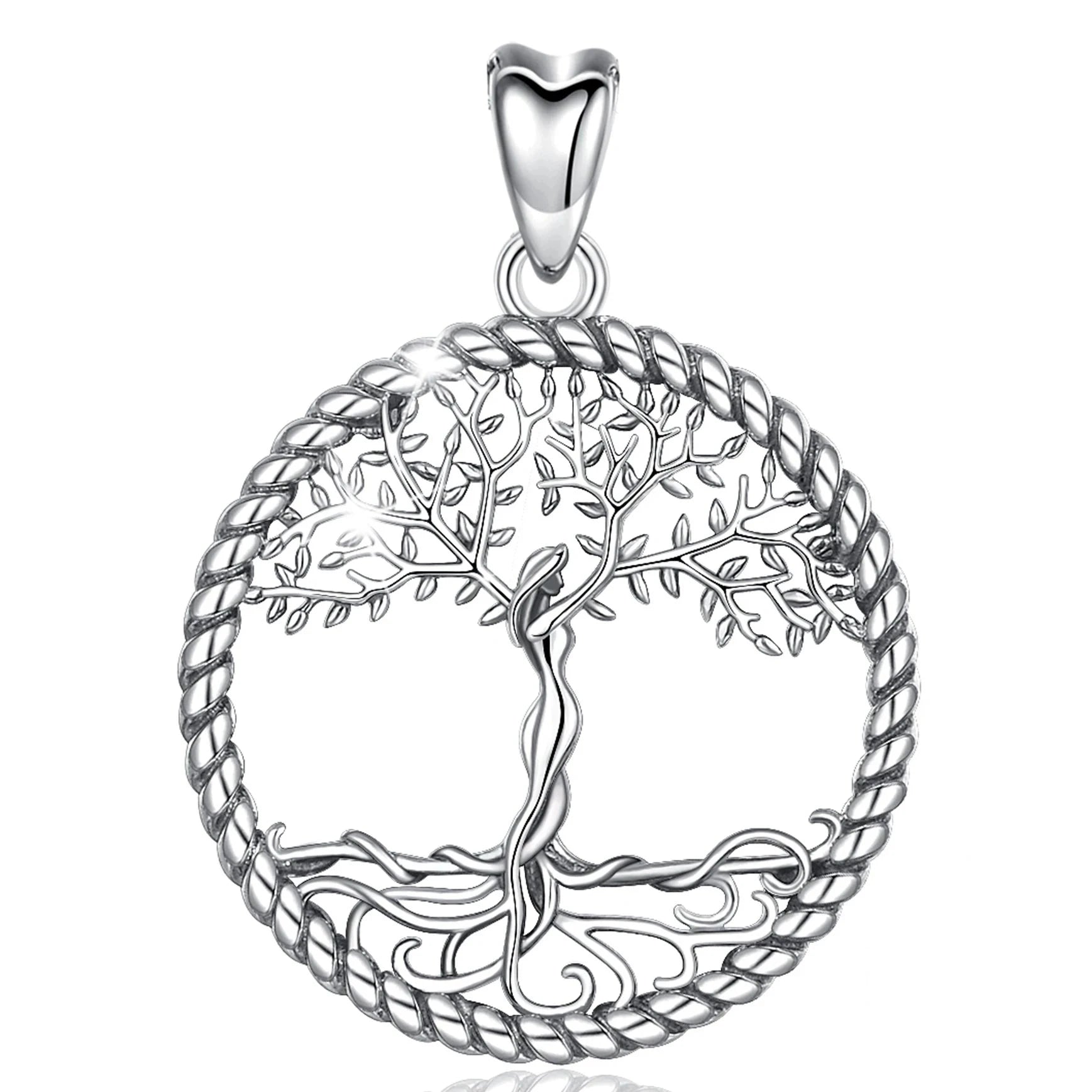 Yggdrasil on Spring, The Tree of Life Necklace 925 Silver