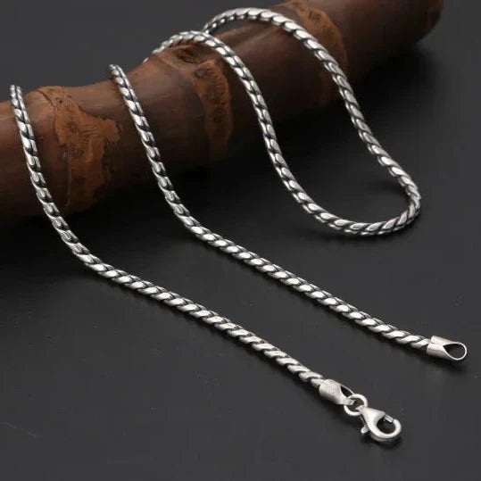 Dragon Fafnir Scales 925 Sterling Silver Chain