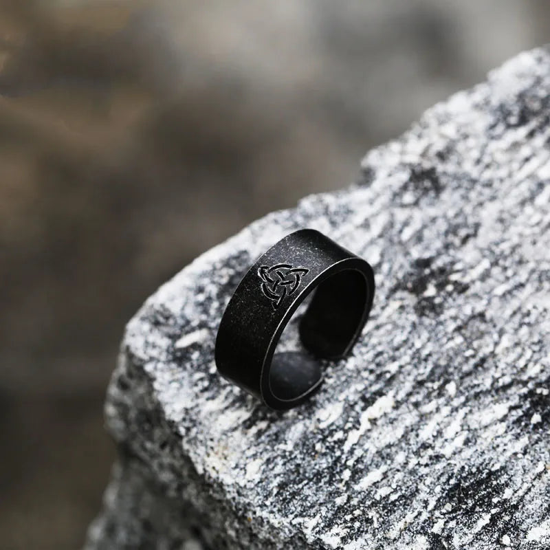 Dark Runes 8mm Adjustable Ring