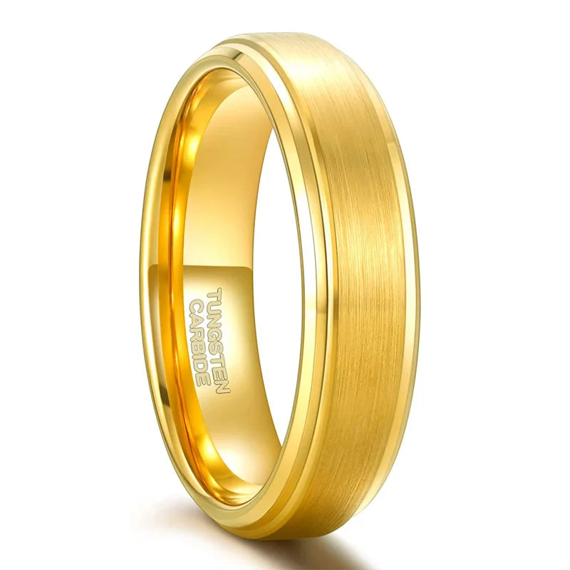 Frigg's Gold Plated Tungsten Carbide Wedding Band