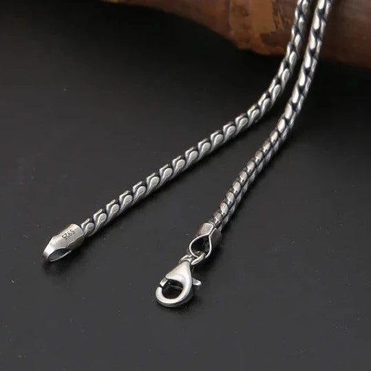 Dragon Fafnir Scales 925 Sterling Silver Chain