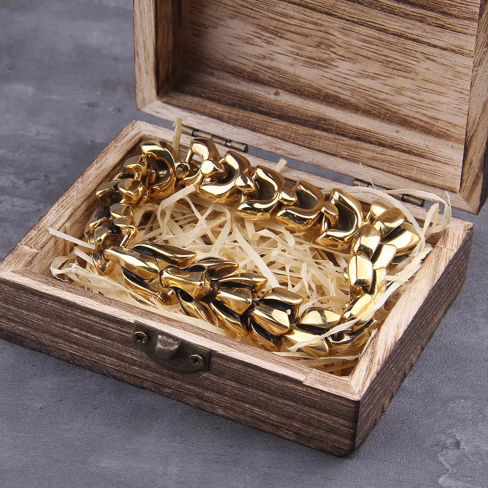 Jormungandr, the Midgard Serpent - Stainless Steel Bracelet