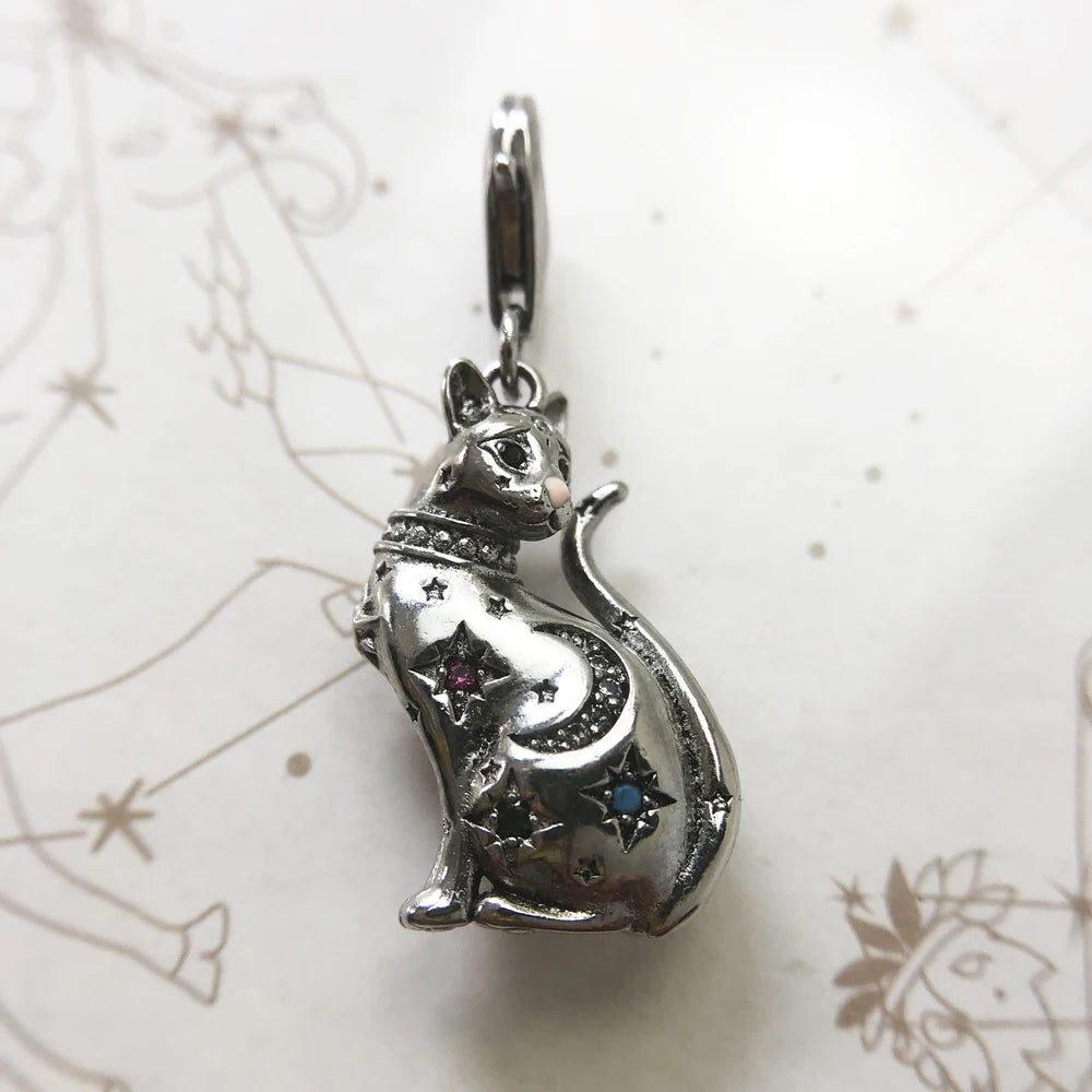 Freyja Cat in the Stars 925 Silver Necklace