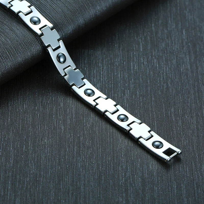 Bifrost the Bridge to Valhalla Tungsten Carbide Magnetic Bracelet