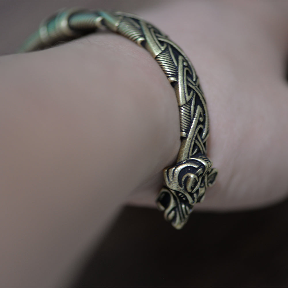 Wolves of Odin Geri and Freki Armring