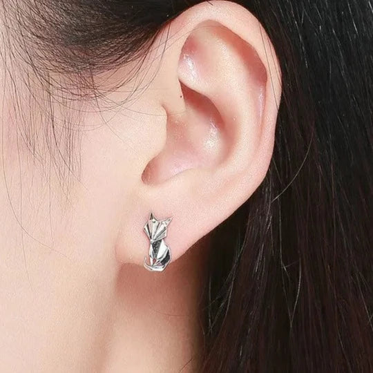 Fox Fylgja the Norse Guardian Spirit 925 Sterling Silver Earrings