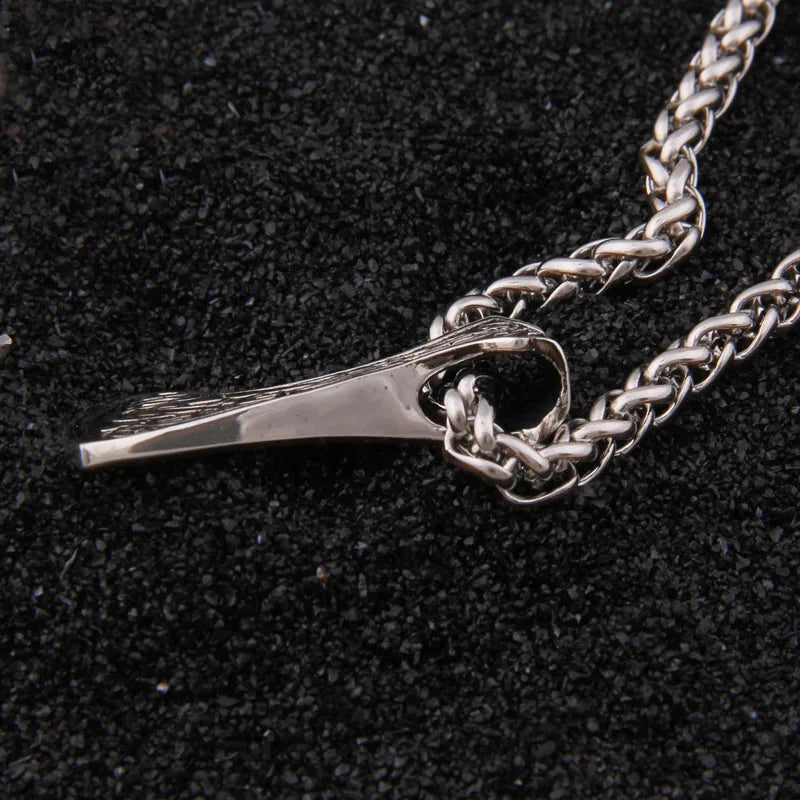 Dragon Axe 925 Sterling Silver Necklace