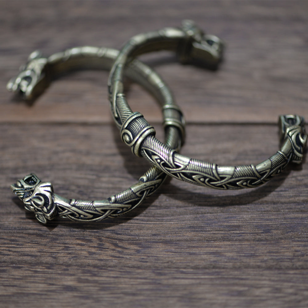 Wolves of Odin Geri and Freki Armring