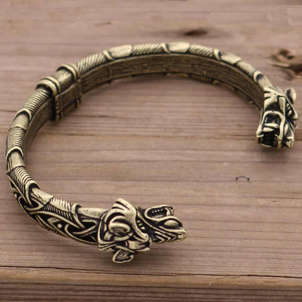 Wolves of Odin Geri and Freki Armring