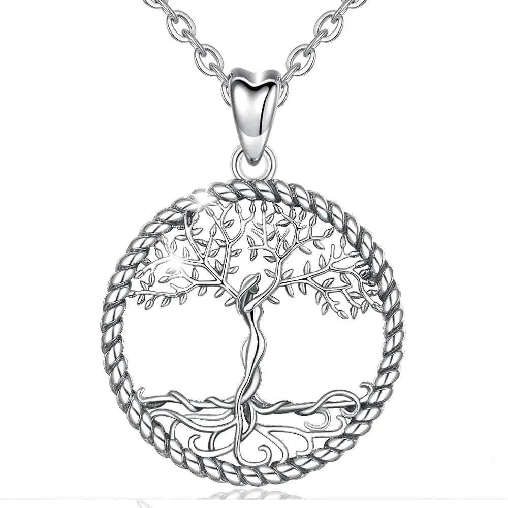 Yggdrasil on Spring, The Tree of Life Necklace 925 Silver