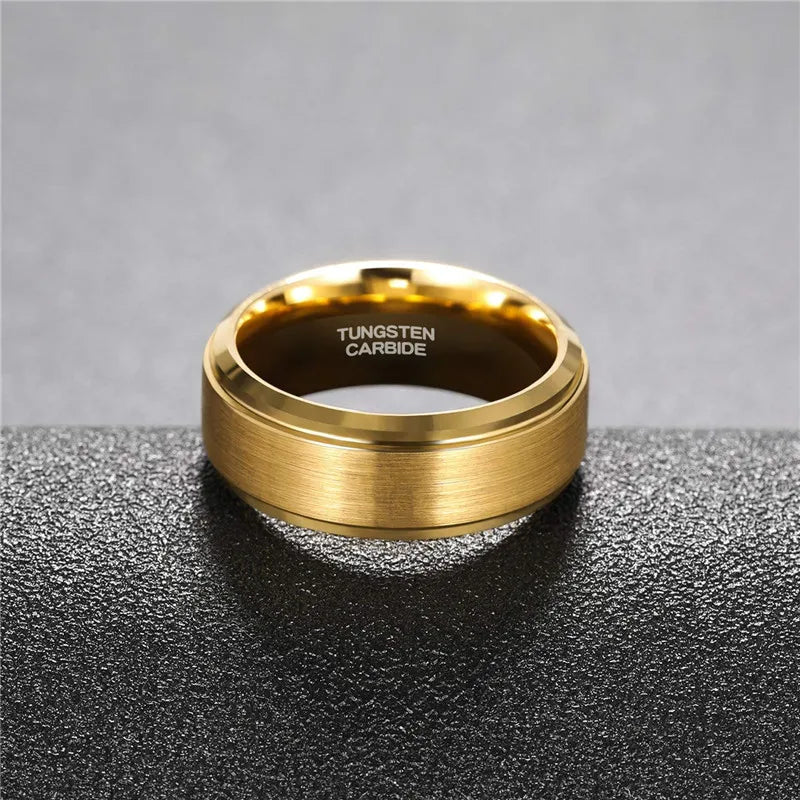 Frigg's Gold Plated Tungsten Carbide Wedding Band