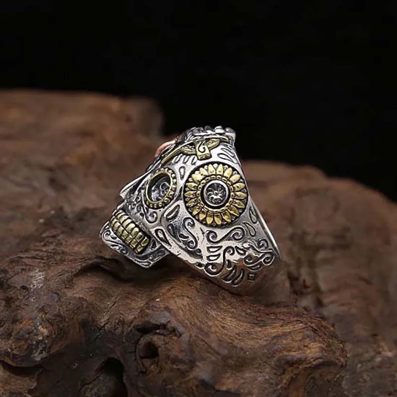Hel's Face 925 Sterling Silver Ring