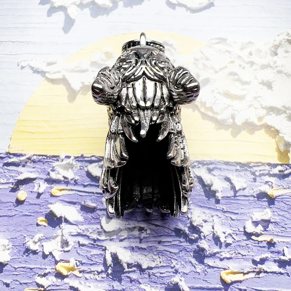 Howling Fenrir Wolf 925 Silver Pendant