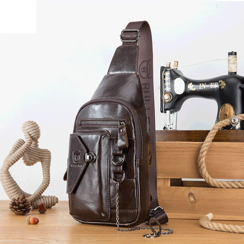Loot Cow Leather Men's Shoulder Bag