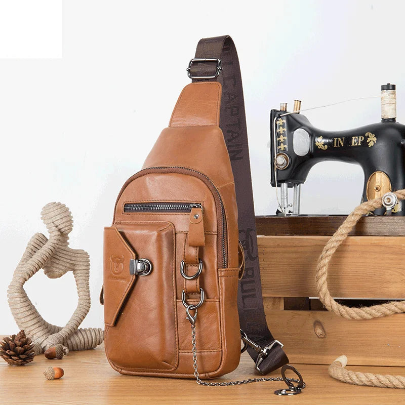 Loot Cow Leather Men's Shoulder Bag
