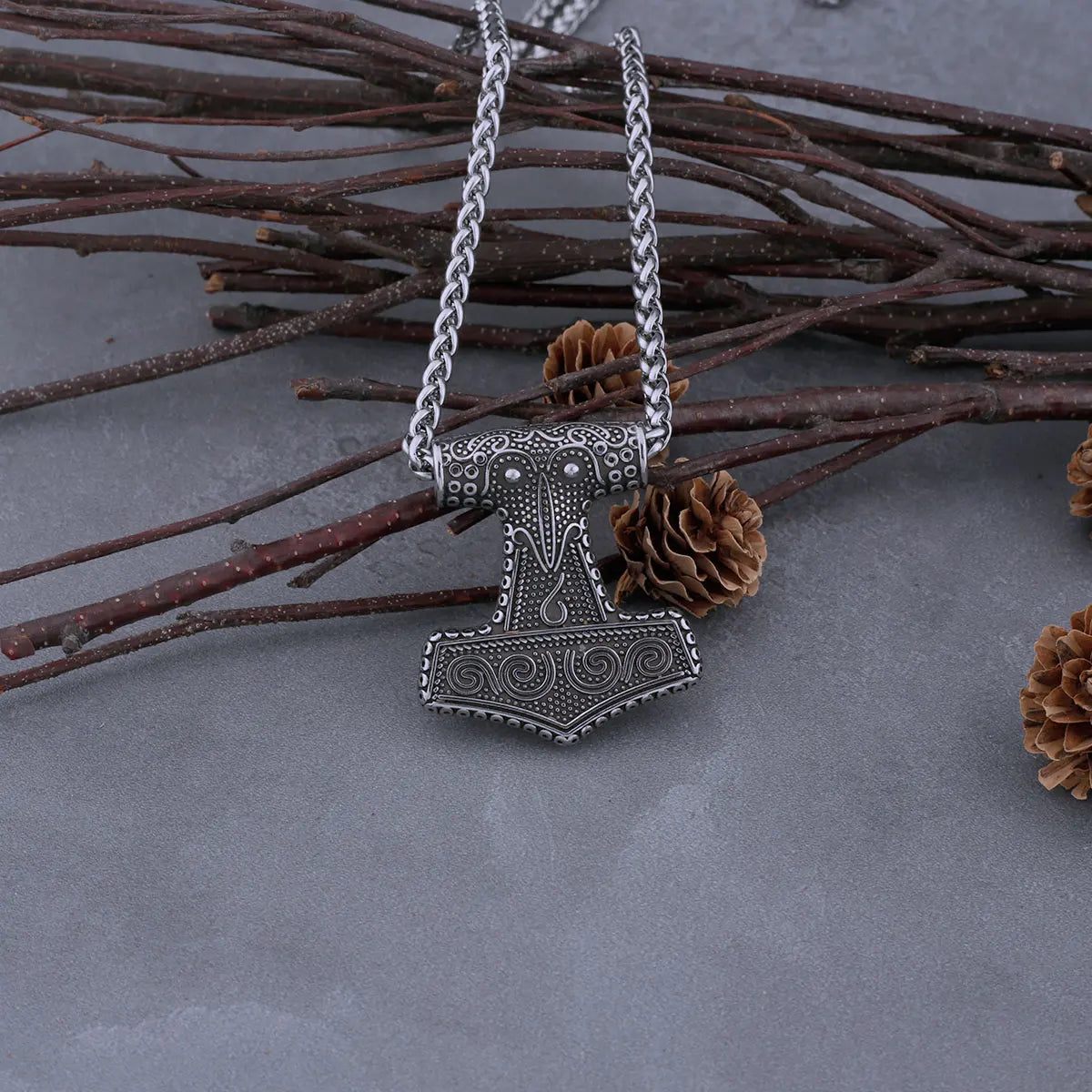Mjolnir Steel Necklace Historical Replica from Scania