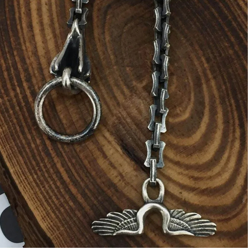 Raven of Odin 925 Sterling Silver Chain Bracelet