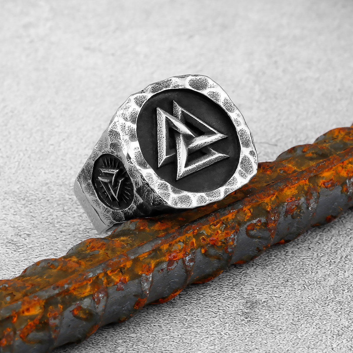Valknut in Stainless Steel Ring