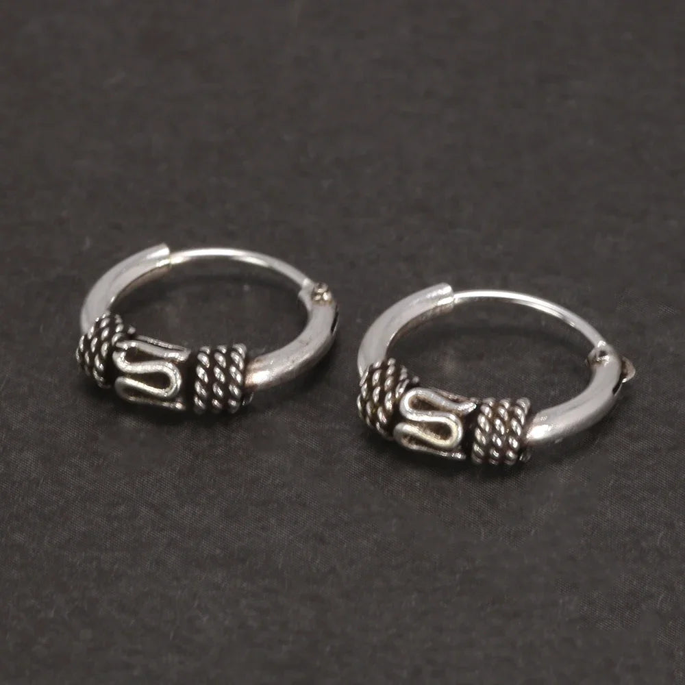 Oseberg Knot 925 Sterling Silver Earrings