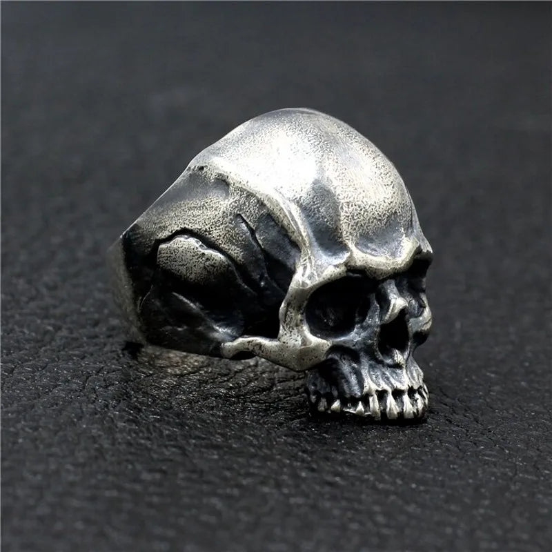 Bound to Hel 925 Sterling Silver Skull Ring