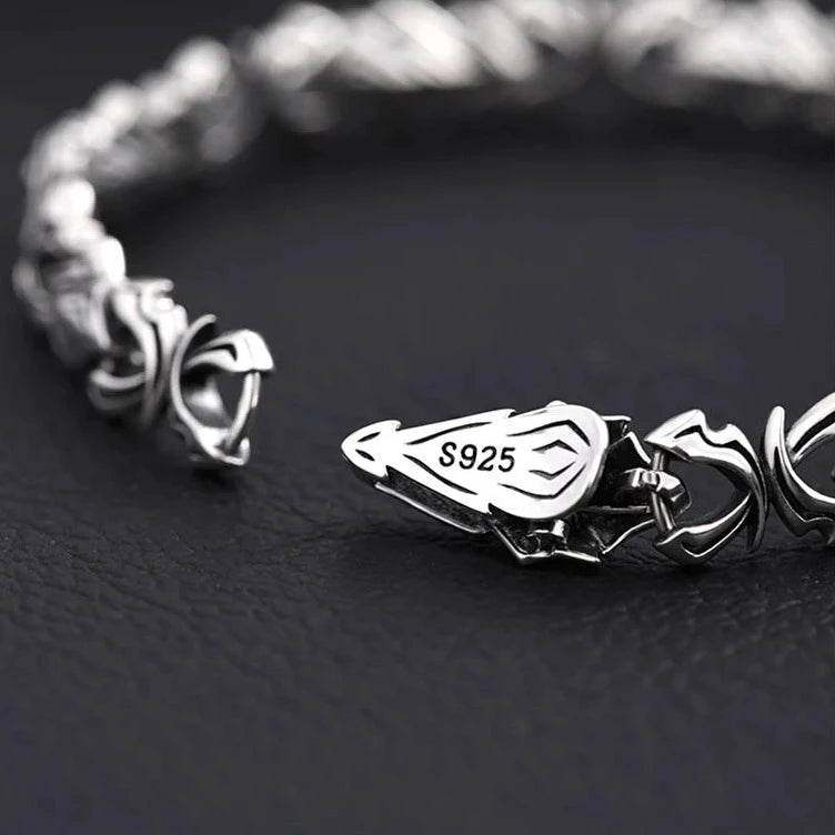 Gungnir The Spear of Odin 925 Sterling Silver Bracelet