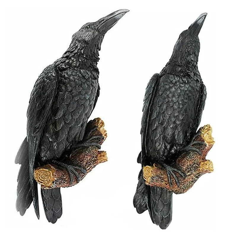 Odin Raven Statue in Resin