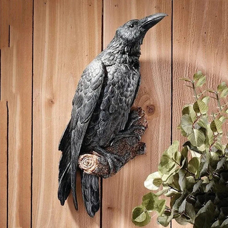 Odin Raven Statue in Resin