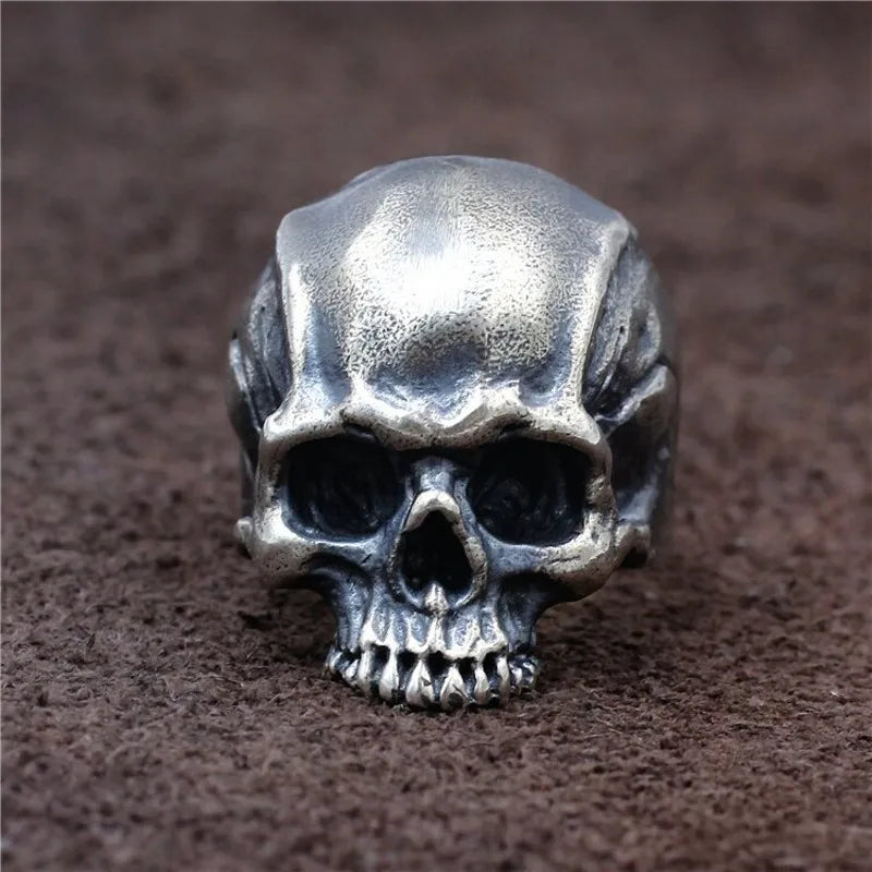 Bound to Hel 925 Sterling Silver Skull Ring