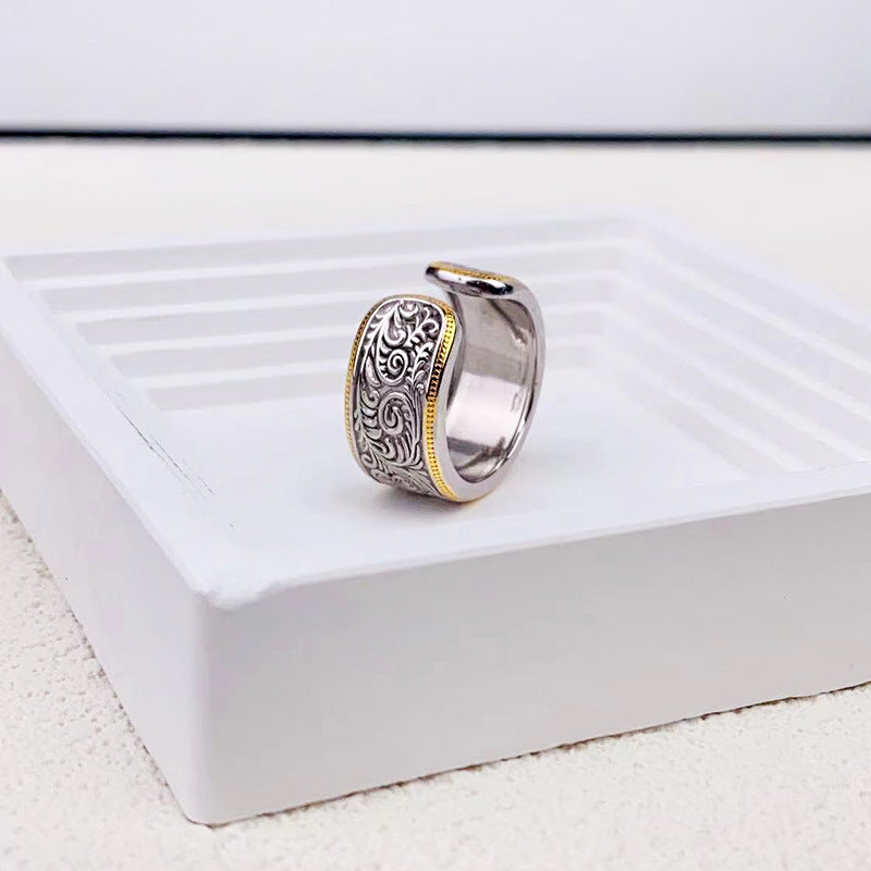 Freyja's Garden 925 Sterling Silver Adjustable Ring