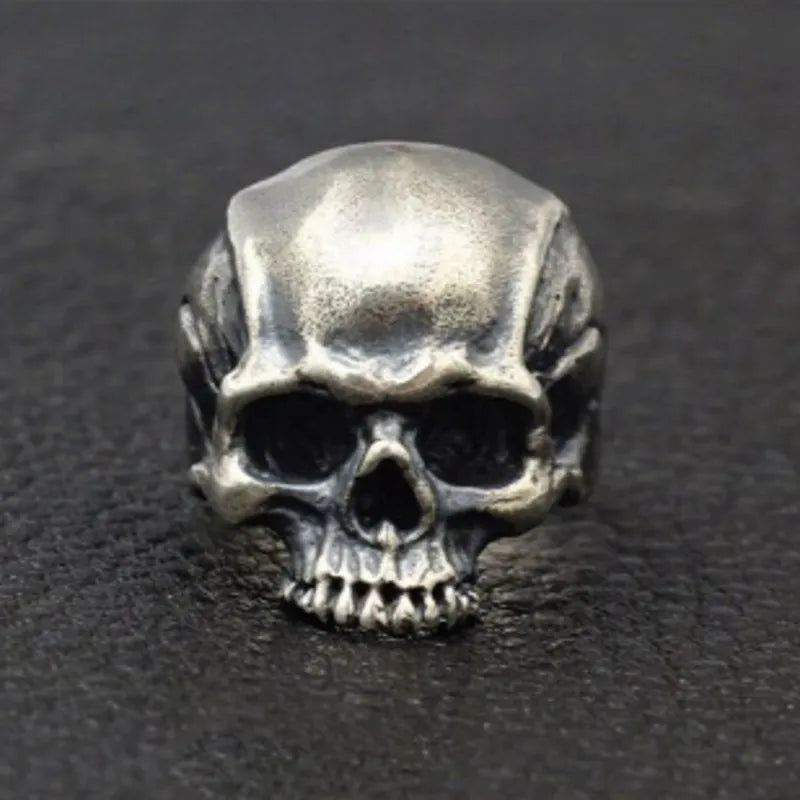 Bound to Hel 925 Sterling Silver Skull Ring