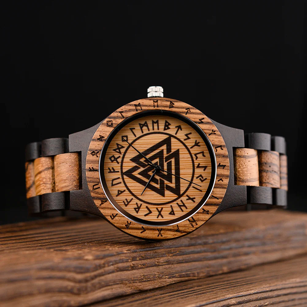 Viking Vintage Wooden Watch – TheWarriorLodge