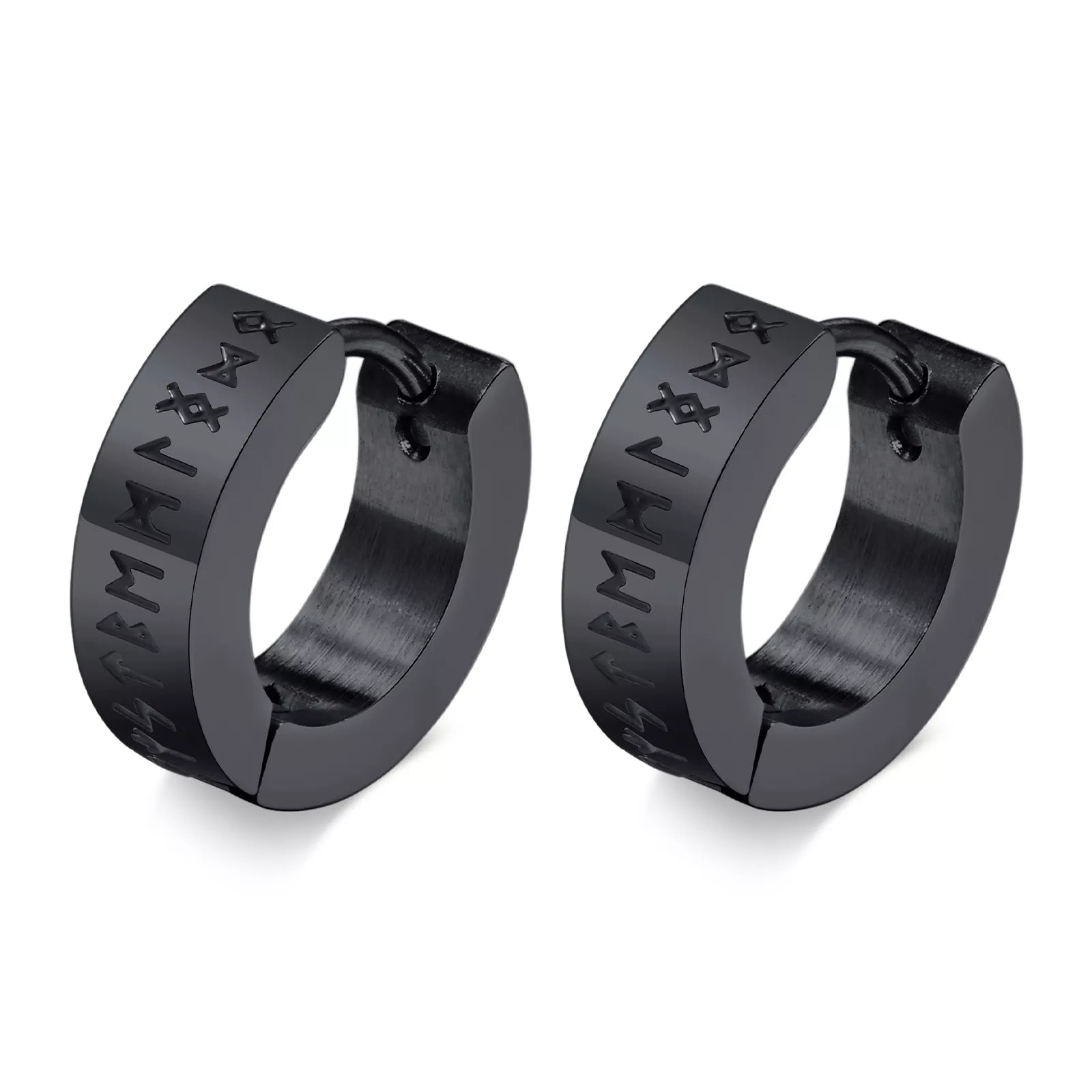 The Runes Stainless Steel Earrings