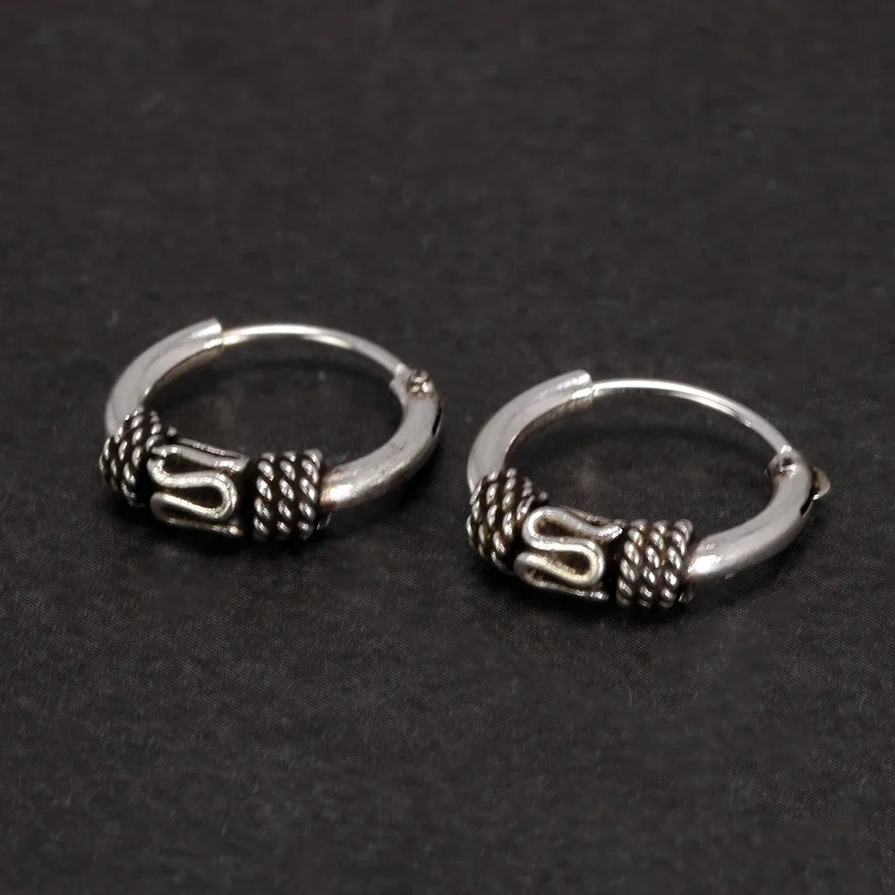 Oseberg Knot 925 Sterling Silver Earrings