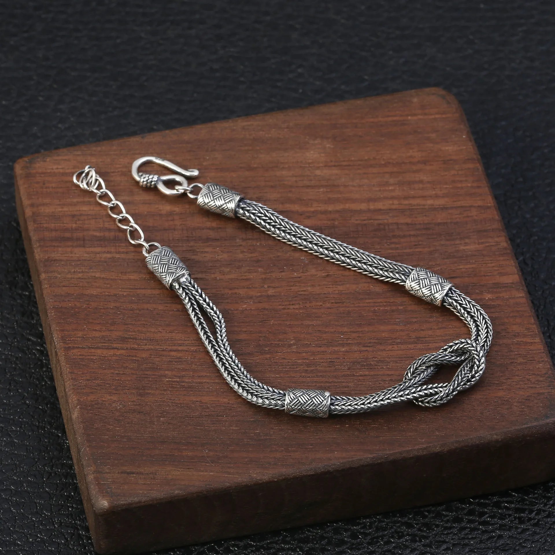 Knots of Wyrd 925 Silver Bracelet