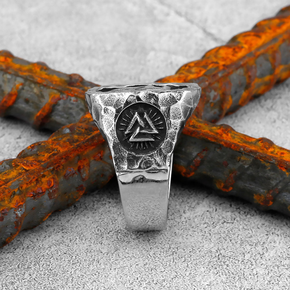 Valknut in Stainless Steel Ring