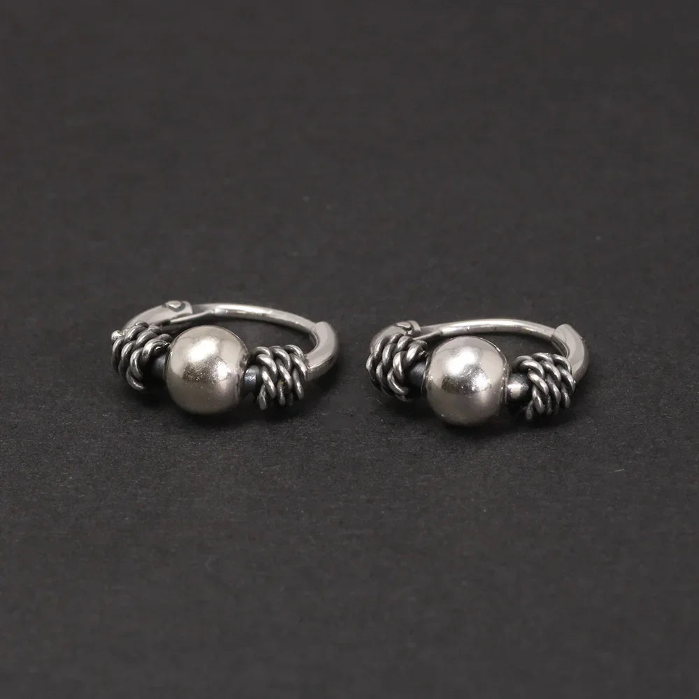 Oseberg Knot 925 Sterling Silver Earrings