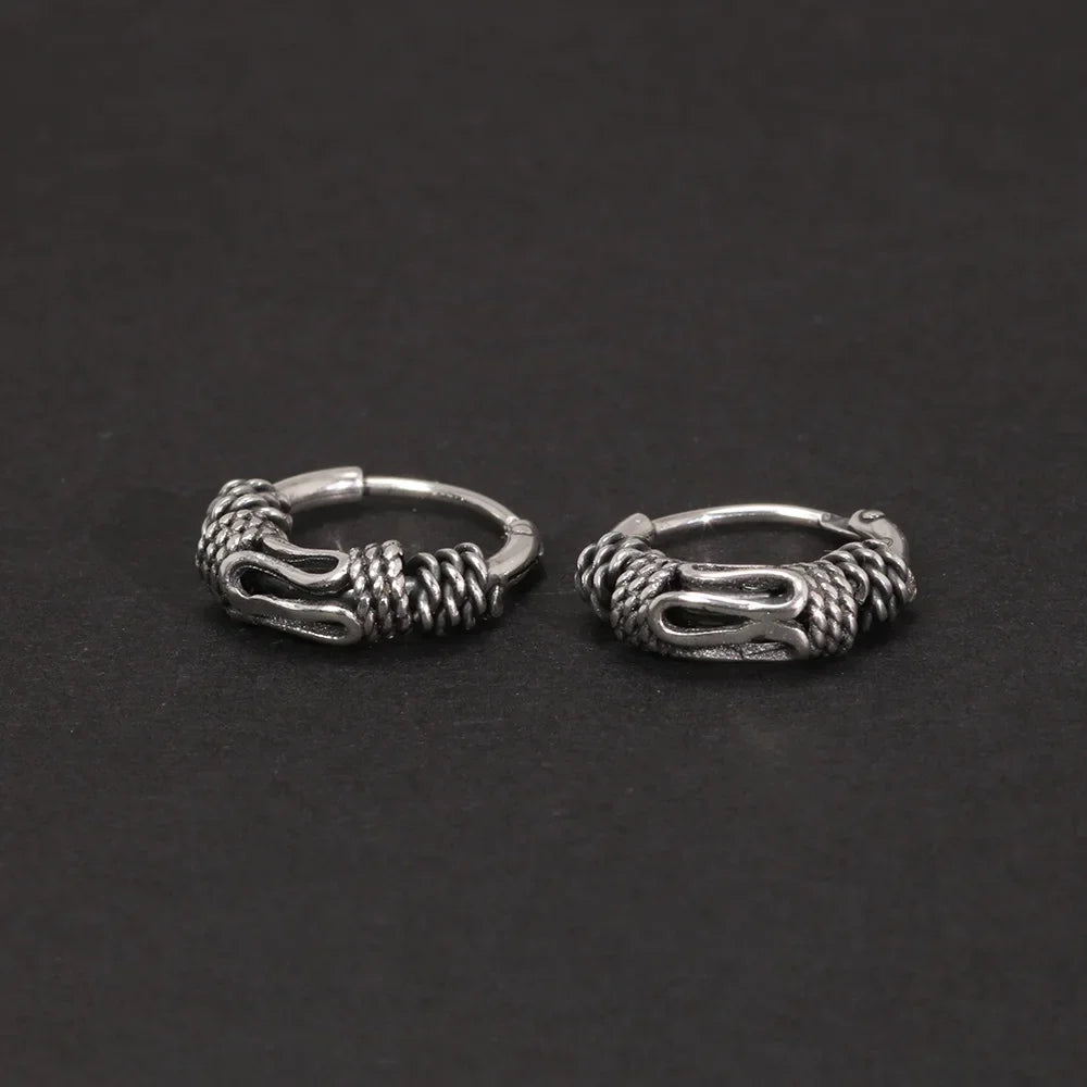 Oseberg Knot 925 Sterling Silver Earrings