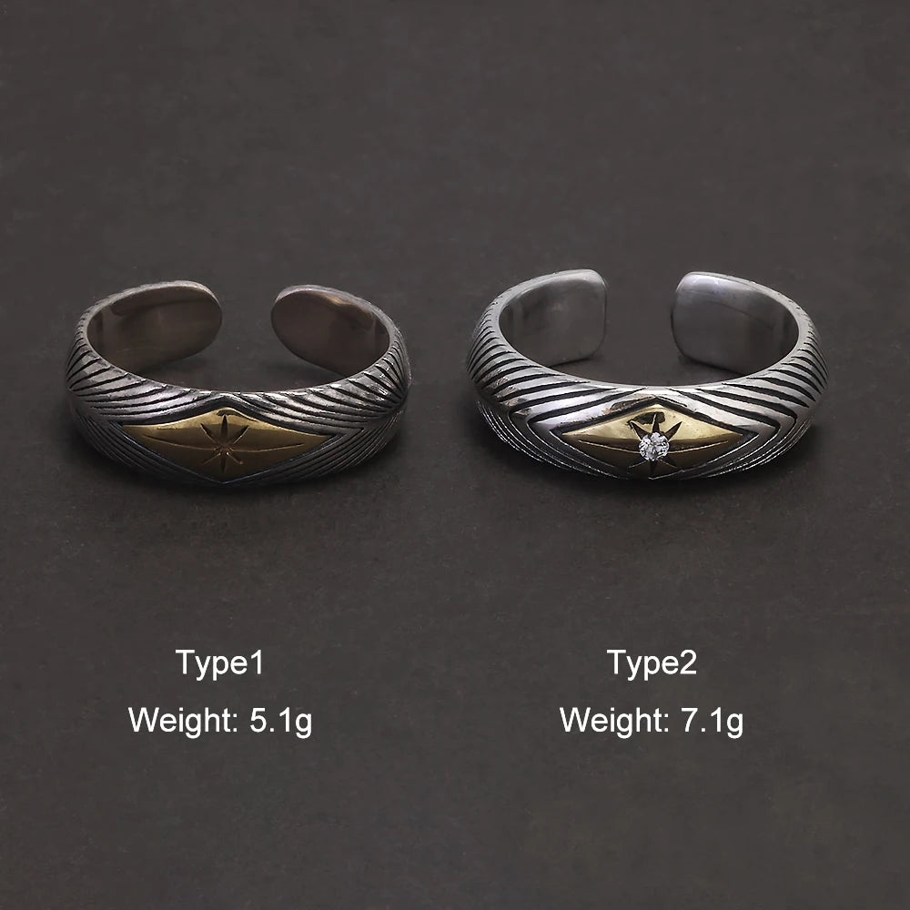 Draupnir 925 Sterling Silver Adjustable Ring