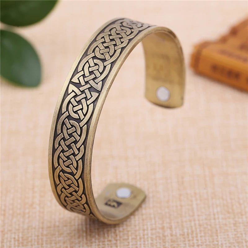 Yggdrasil, the Tree of Life with Norse Knots, Bracelet in 316L Stainless Steel