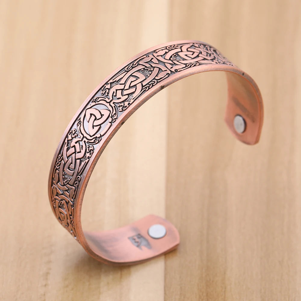 Yggdrasil, the Tree of Life with Norse Knots, Bracelet in 316L Stainless Steel