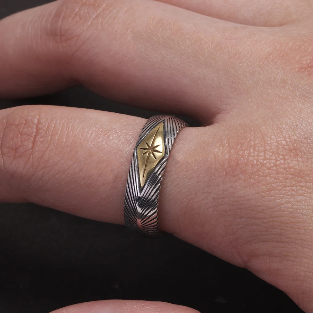 Draupnir 925 Sterling Silver Adjustable Ring