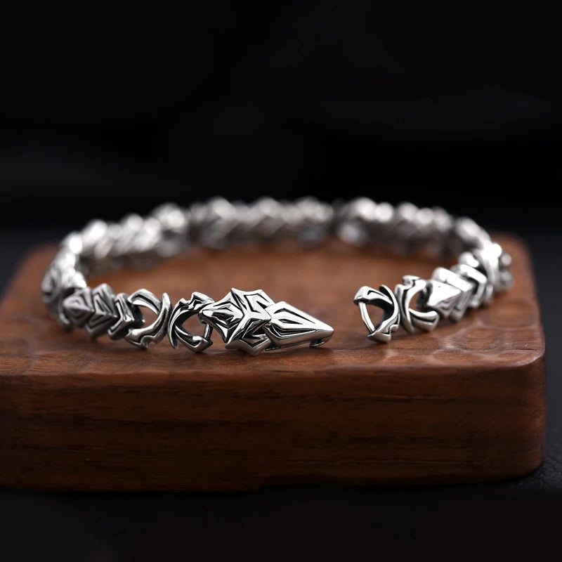 Gungnir The Spear of Odin 925 Sterling Silver Bracelet