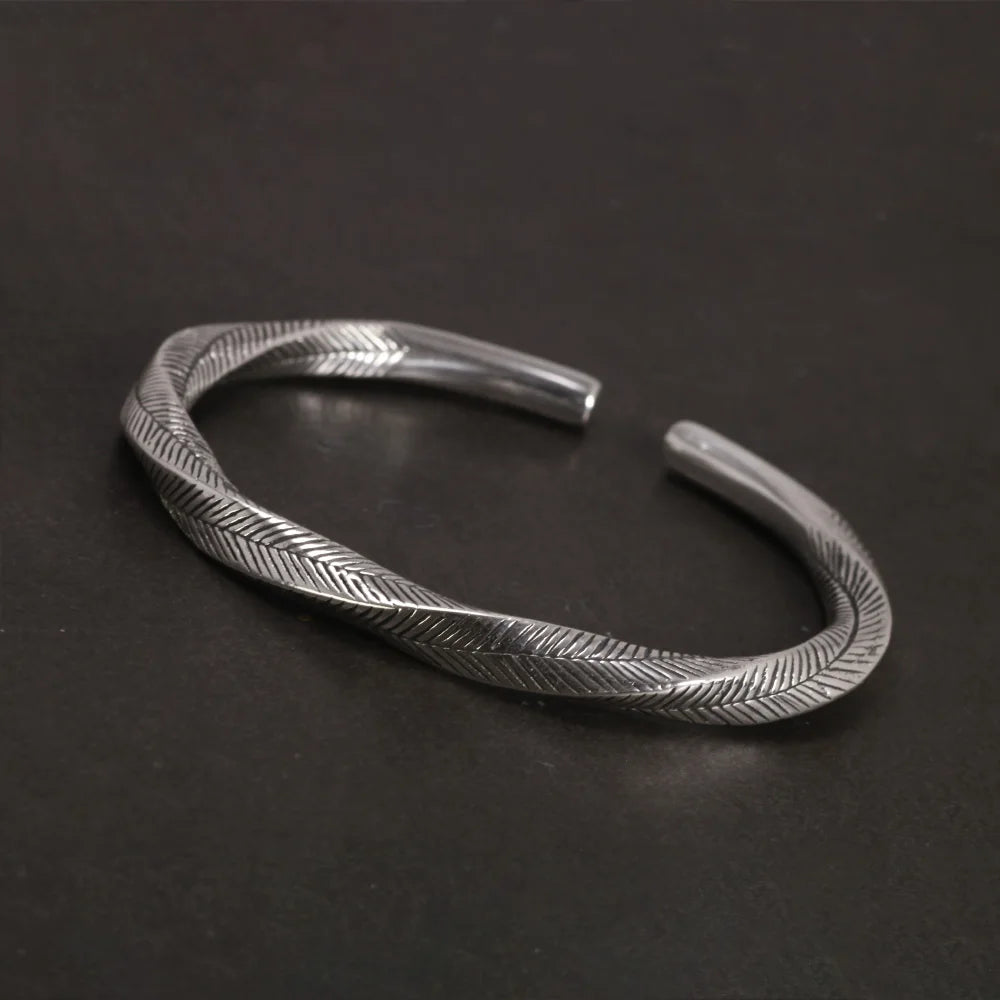 Raven Feather 925 Sterling Silver Arm Ring