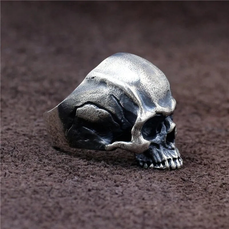 Bound to Hel 925 Sterling Silver Skull Ring
