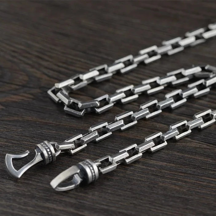 Gleipnir Chain 925 Sterling Silver Bracelet and Necklace